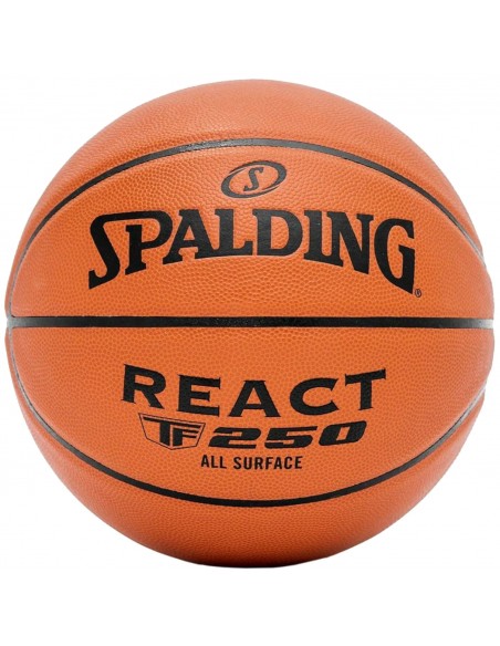 Spalding React TF-250 Μπάλα Μπάσκετ Indoor/Outdoor 76-803Z