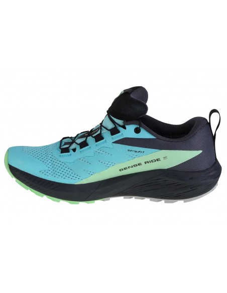 Salomon Sense Ride 5 GTX L47216000 Γυναικεία Αθλητικά Παπούτσια Trail Running Μπλε Αδιάβροχα με Μεμβράνη Gore-Tex