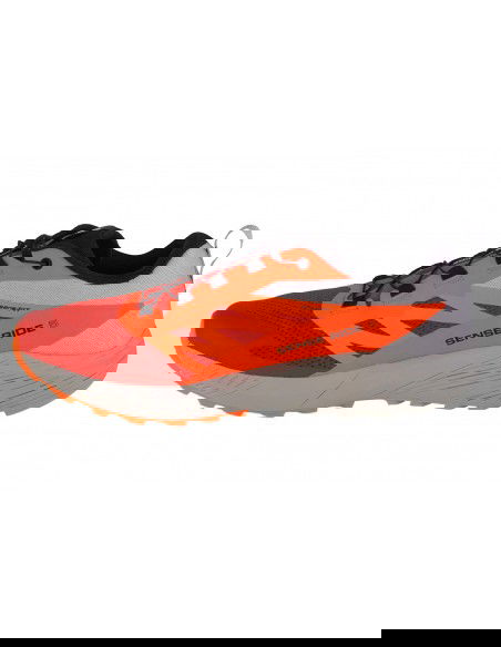 Salomon Sense Ride 5 L47046200 Ανδρικά Αθλητικά Παπούτσια Trail Running Lunar Rock / Shocking Orange / Fiery Red