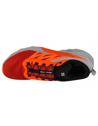 Salomon Sense Ride 5 L47046200 Ανδρικά Αθλητικά Παπούτσια Trail Running Lunar Rock / Shocking Orange / Fiery Red