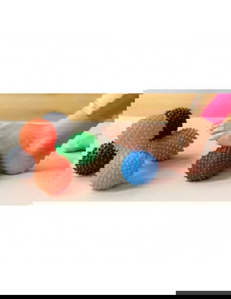 448 Μπάλα Μασάζ Διπλή Πράσινη 15.5cm