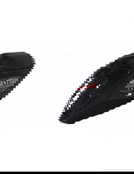 Sport Masters 02312-KM01 Κάσκα Πυγμαχίας Ενηλίκων Κλείστού Τύπου από Συνθετικό Δέρμα Μαύρη