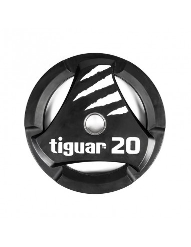 Tiguar TI-WTPU02000 Δίσκος Ολυμπιακού Τύπου Λαστιχένιος 1 x 20kg Φ50mm με Λαβές