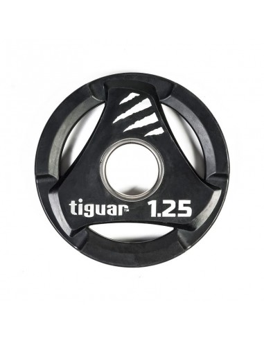 Tiguar TI-WTPU00125 Δίσκος Ολυμπιακού Τύπου Λαστιχένιος 1 x 1.25kg Φ50mm με Λαβές