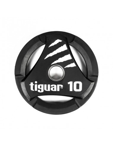Tiguar TI-WTPU01000 Δίσκος Ολυμπιακού Τύπου Λαστιχένιος 1 x 10kg Φ50mm με Λαβές