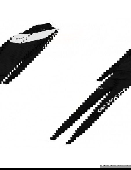 Givova Tuta Visa Σετ Φόρμας με Λάστιχο Μαύρο TR018-1003