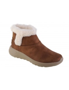 Skechers On The Go Joy Suede Γυναικεία Μποτάκια με Γούνα Ταμπά 144013-CSNT