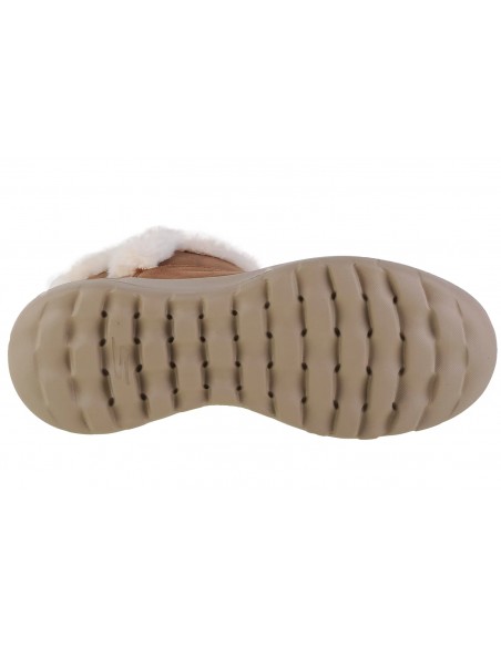 Skechers On The Go Joy Suede Γυναικεία Μποτάκια με Γούνα Ταμπά 144013-CSNT