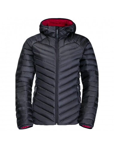 Jack Wolfskin Κοντό Γυναικείο Puffer Μπουφάν για Χειμώνα Γκρι 1207101-1388