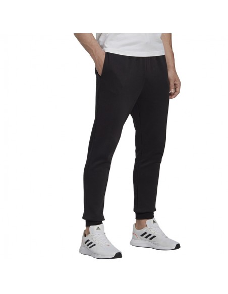 Adidas Feel Cozy Παντελόνι Φόρμας με Λάστιχο Μαύρο HL2236