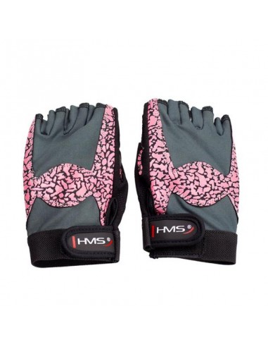 Gloves for the gym Pink Gray W HMS RST03 r L