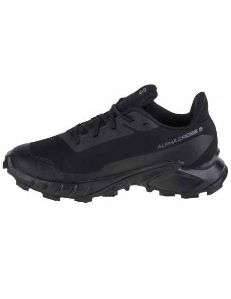 Salomon Alphacross 5 L47310900 Γυναικεία Αθλητικά Παπούτσια Trail Running Μαύρα Αδιάβροχα με Μεμβράνη Gore-Tex