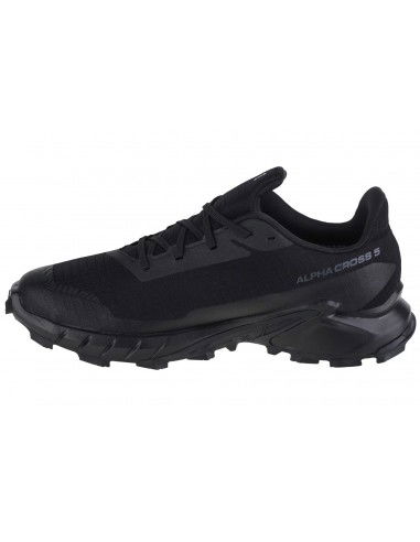 Salomon Alphacross 5 GTX L47307500 Ανδρικά Αθλητικά Παπούτσια Running Μαύρα Αδιάβροχα με Μεμβράνη Gore-Tex