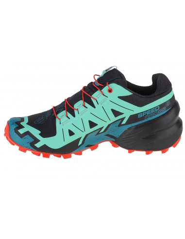 Salomon Speedcross 6 Women's Black-Green Trail Running Shoes L47116100