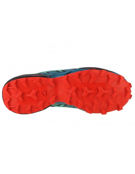 Salomon Speedcross 6 L47116100 Γυναικεία Αθλητικά Παπούτσια Trail Running Black / Biscay Green / Fiery Red