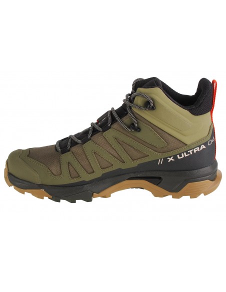 Salomon X Ultra 4 Mid GTX L41739800 Ανδρικά Ορειβατικά Μποτάκια Αδιάβροχα με Μεμβράνη Gore-Tex Deep Lichen Green / Peat / Kelp
