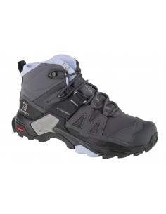 Salomon X Ultra 4 L41625000 Γυναικεία Ορειβατικά Μποτάκια Αδιάβροχα με Μεμβράνη Gore-Tex Magnet / Black / Zen Blue