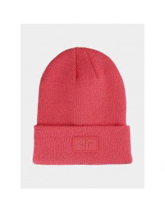 4F Beanie Unisex Σκούφος Πλεκτός σε Ροζ χρώμα 4FAW23ACAPU319-63S