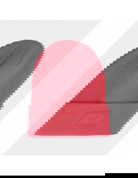 4F Beanie Unisex Σκούφος Πλεκτός σε Ροζ χρώμα 4FAW23ACAPU319-63S