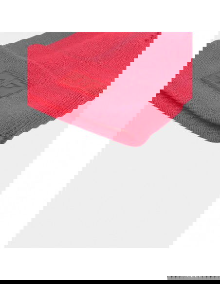 4F Beanie Unisex Σκούφος Πλεκτός σε Ροζ χρώμα 4FAW23ACAPU319-63S