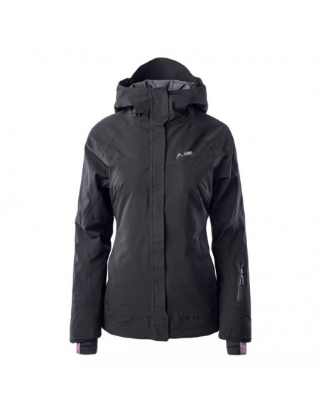 Elbrus Κοντό Γυναικείο Puffer Μπουφάν για Χειμώνα Μαύρο 92800439216