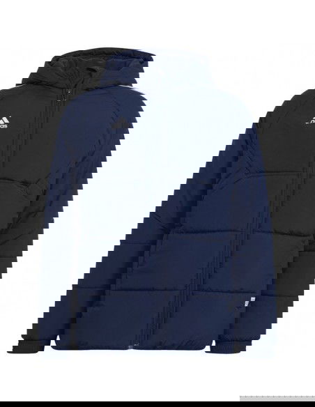Adidas Παιδικό Καπιτονέ Μπουφάν Μακρύ με Κουκούλα Navy Μπλε HE3066