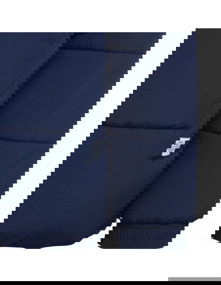 Adidas Παιδικό Καπιτονέ Μπουφάν Μακρύ με Κουκούλα Navy Μπλε HE3066