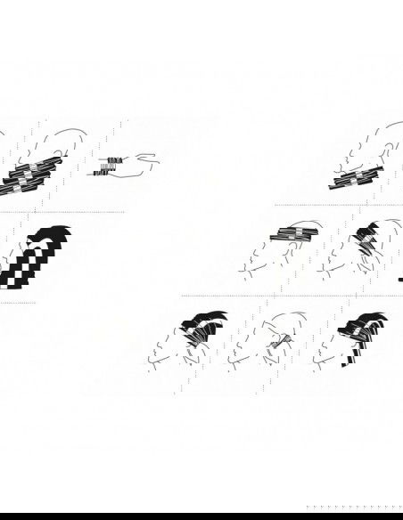 Unisex scarf HV Twister Malfini MLI3V897 fluorescent yellow