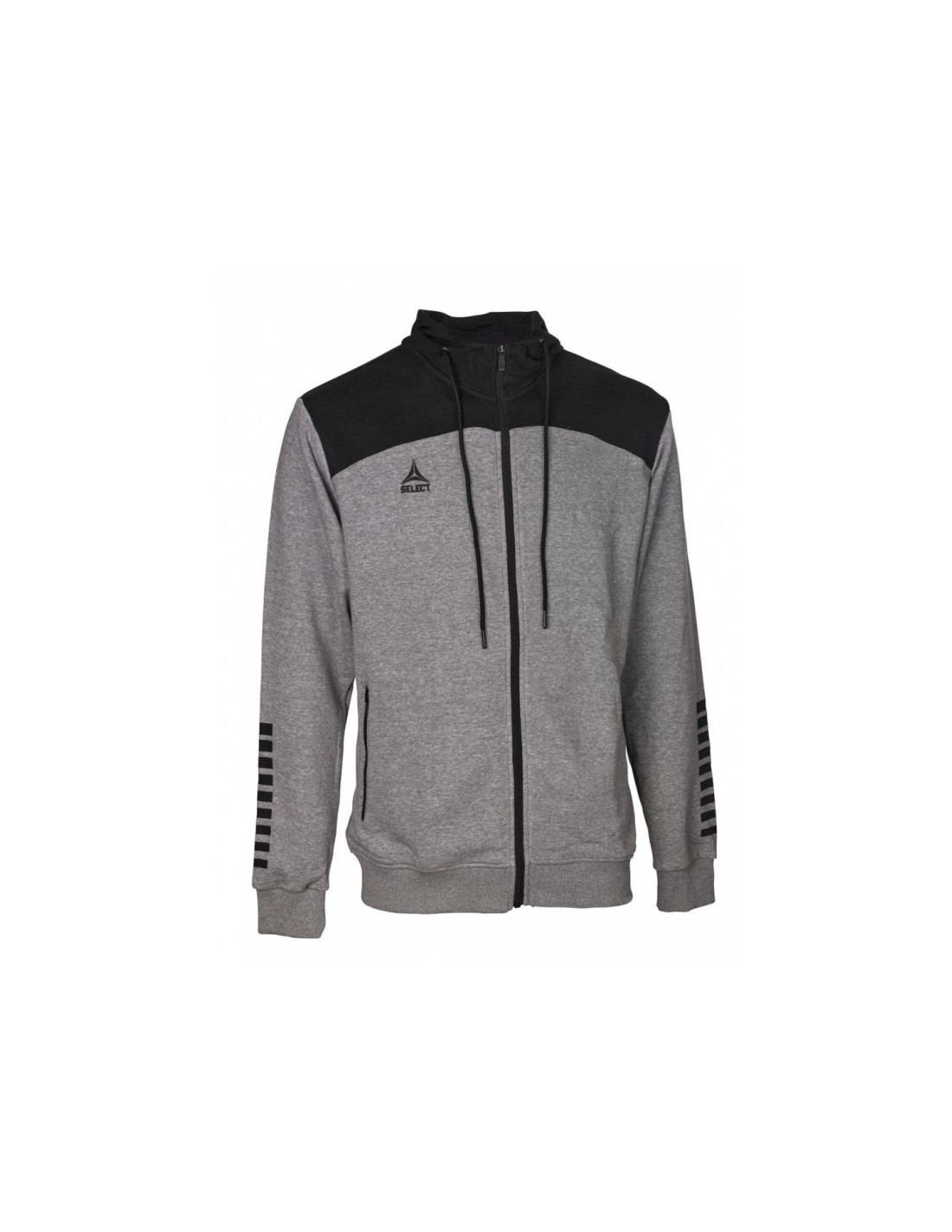 Select Oxford Zip Hoodie U T2601811 greyblack