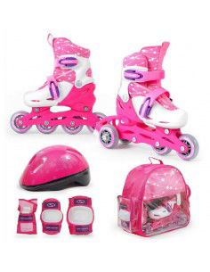 SMJ Sport Combo Pink LED set 2in1 roller skates HSTNK000009549