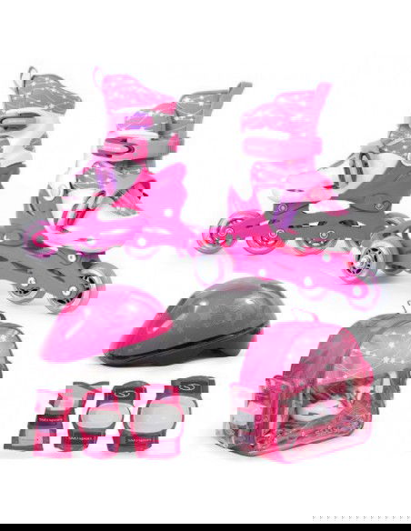 SMJ Sport Combo Pink LED set 2in1 roller skates HSTNK000009549