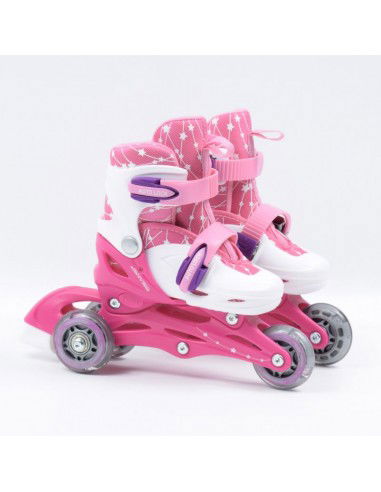 SMJ Sport Combo Pink LED set 2in1 roller skates HSTNK000009549