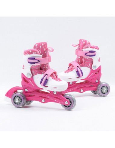SMJ Sport Combo Pink LED set 2in1 roller skates HSTNK000009549