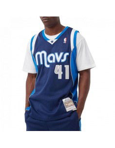 Mitchell Ness NBA Swingman Dallas Mavericks Dirk Nowitzki M Tshirt SMJY1148DMA11DNOASBL