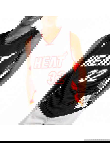 Mitchell Ness NBA Swingman Miami Heat Shaquille ONeal Tshirt M SMJYAC18017MHEBLCK05SON