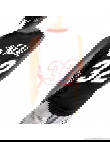 Mitchell Ness NBA Swingman Miami Heat Shaquille ONeal Tshirt M SMJYAC18017MHEBLCK05SON