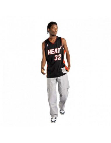 Mitchell Ness NBA Swingman Miami Heat Shaquille ONeal Tshirt M SMJYAC18017MHEBLCK05SON