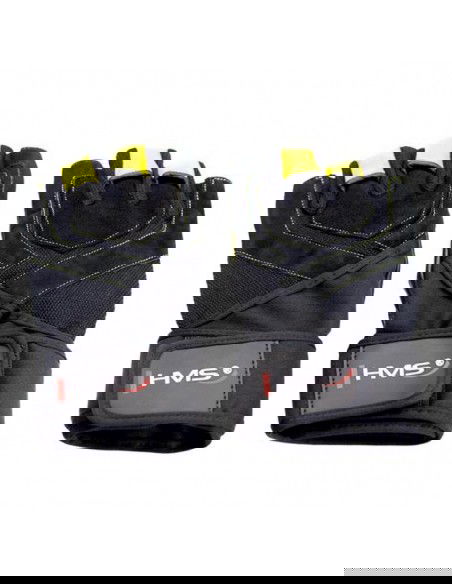 Black Yellow HMS RST01 rL gym gloves