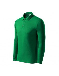 Malfini Pique Polo LS M MLI22116 polo shirt grass green