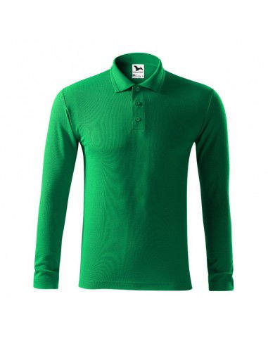 Malfini Pique Polo LS M MLI22116 polo shirt grass green