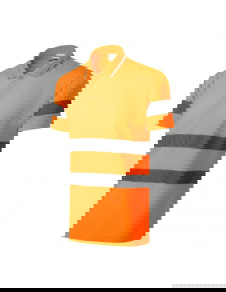 Rimeck HV Runway M polo shirt MLI2V998 fluorescent orange