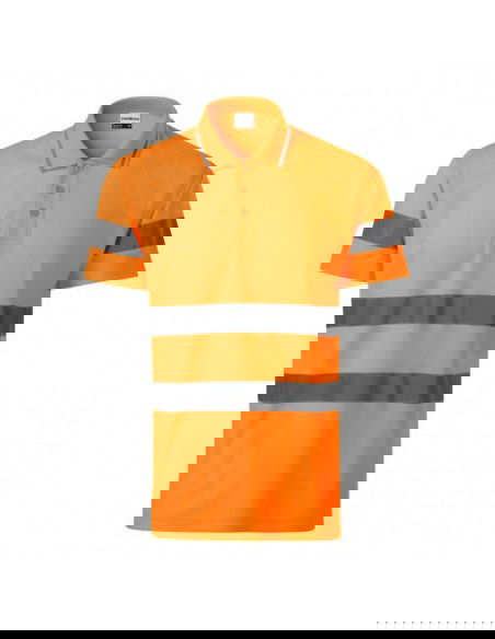 Rimeck HV Runway M polo shirt MLI2V998 fluorescent orange