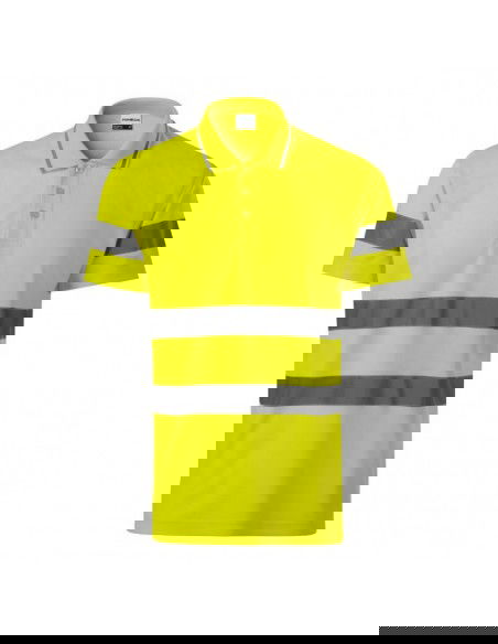 Rimeck HV Runway M polo shirt MLI2V997 fluorescent yellow