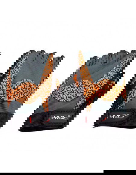 Gloves for the gym Oragne Gray W HMS RST03 rS