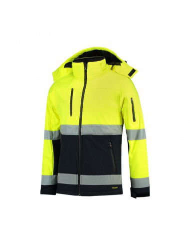 Rimeck Bicolor EN ISO 20471 Softshell Jacket M MLIT5297 fluorescent yellow