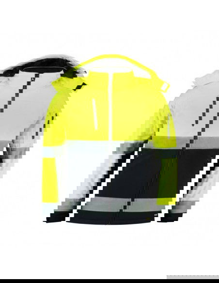 Rimeck Bicolor EN ISO 20471 Softshell Jacket M MLIT5297 fluorescent yellow