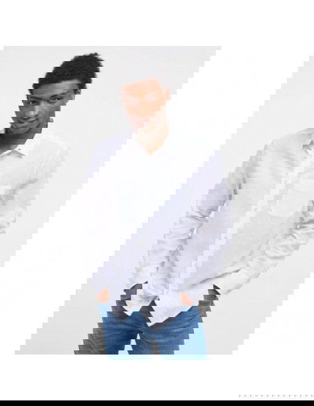 Mustang Clemens Linen Cotton shirt M 10143562045