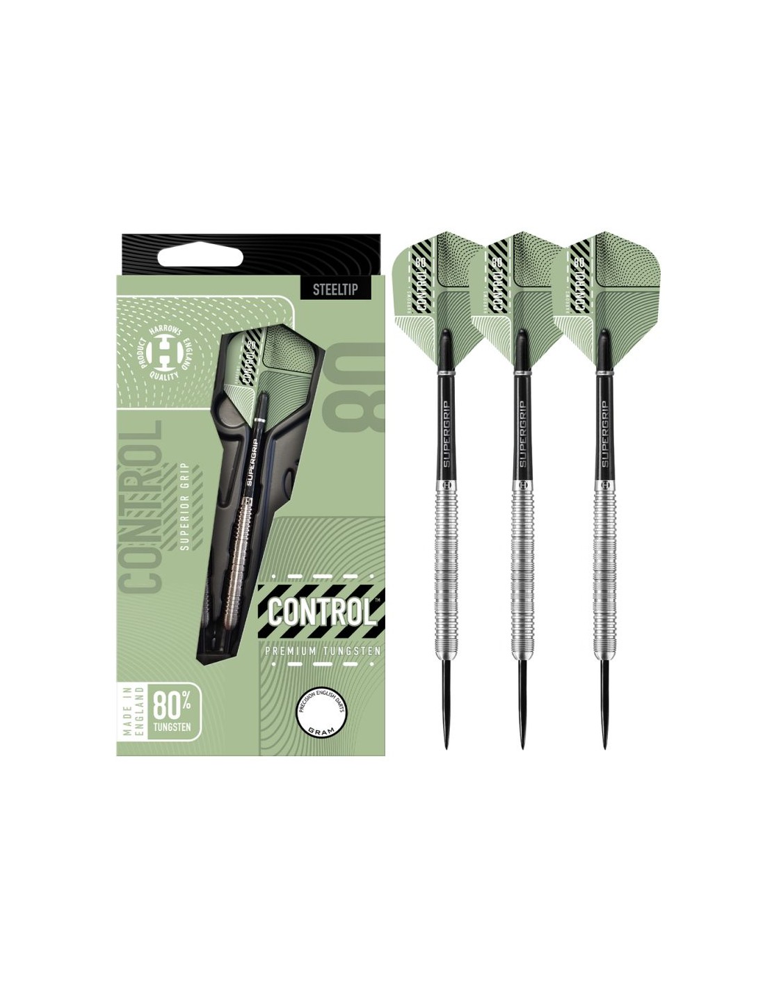 Harrows Control 80 Parallel steeltip darts