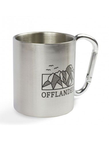 Offlander camping mug with a steel carabiner OFFCACC03
