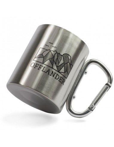 Offlander camping mug with a steel carabiner OFFCACC03